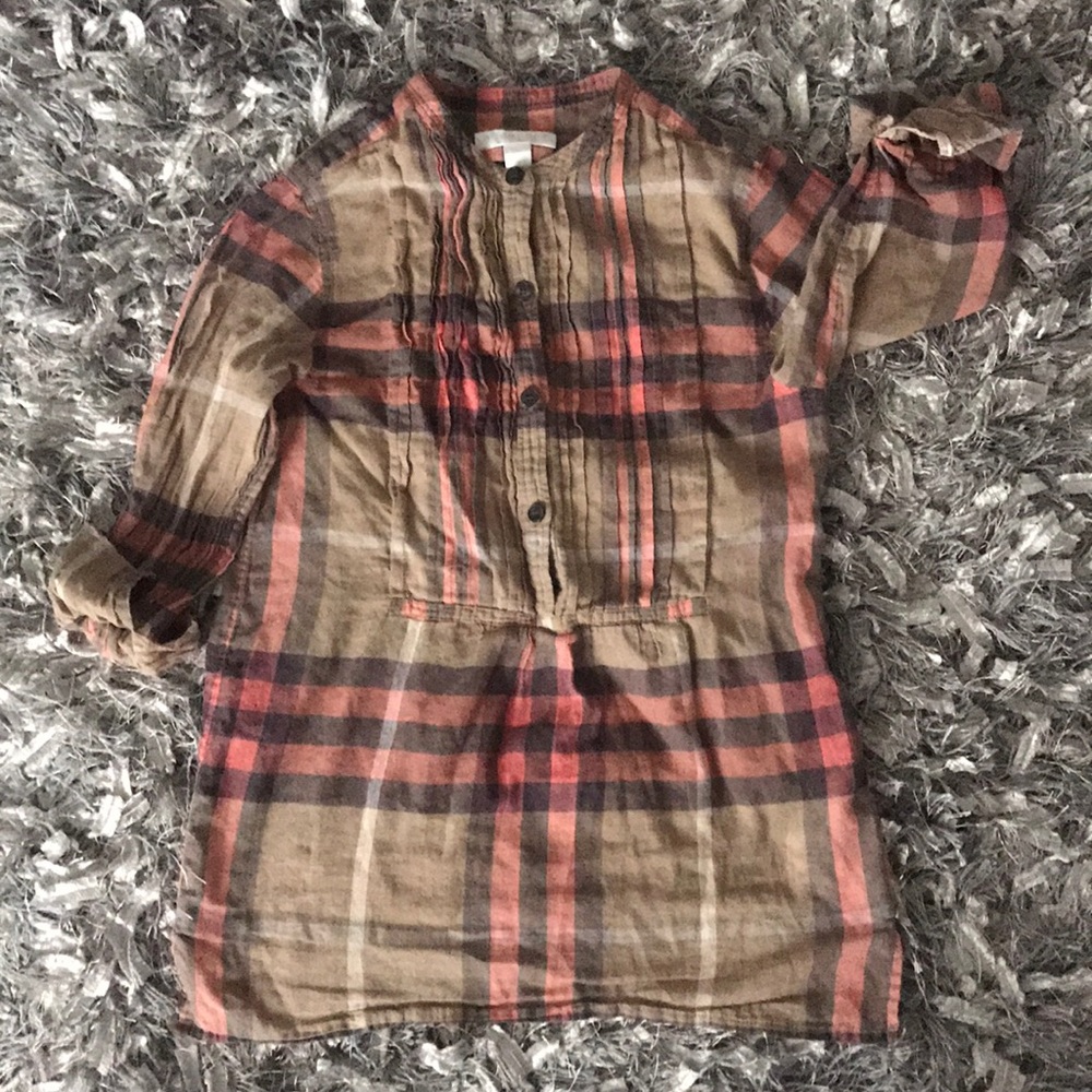 Girls Burberry Tunic Top